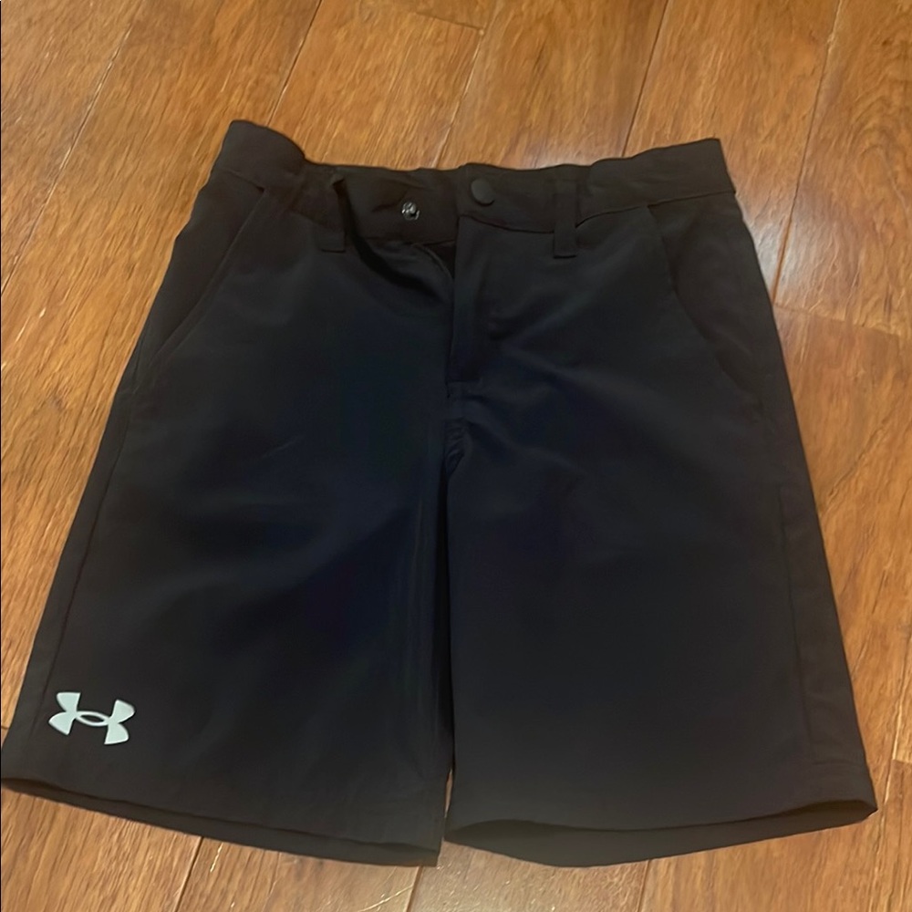 Under Armour Boys Black Dress Shorts